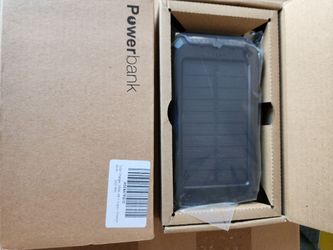 **NEW Solar Power Bank – Portable USB Charger w/ Flashlight & Compass**