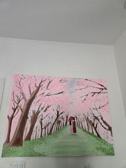 BIG Cherry Blossom Painting