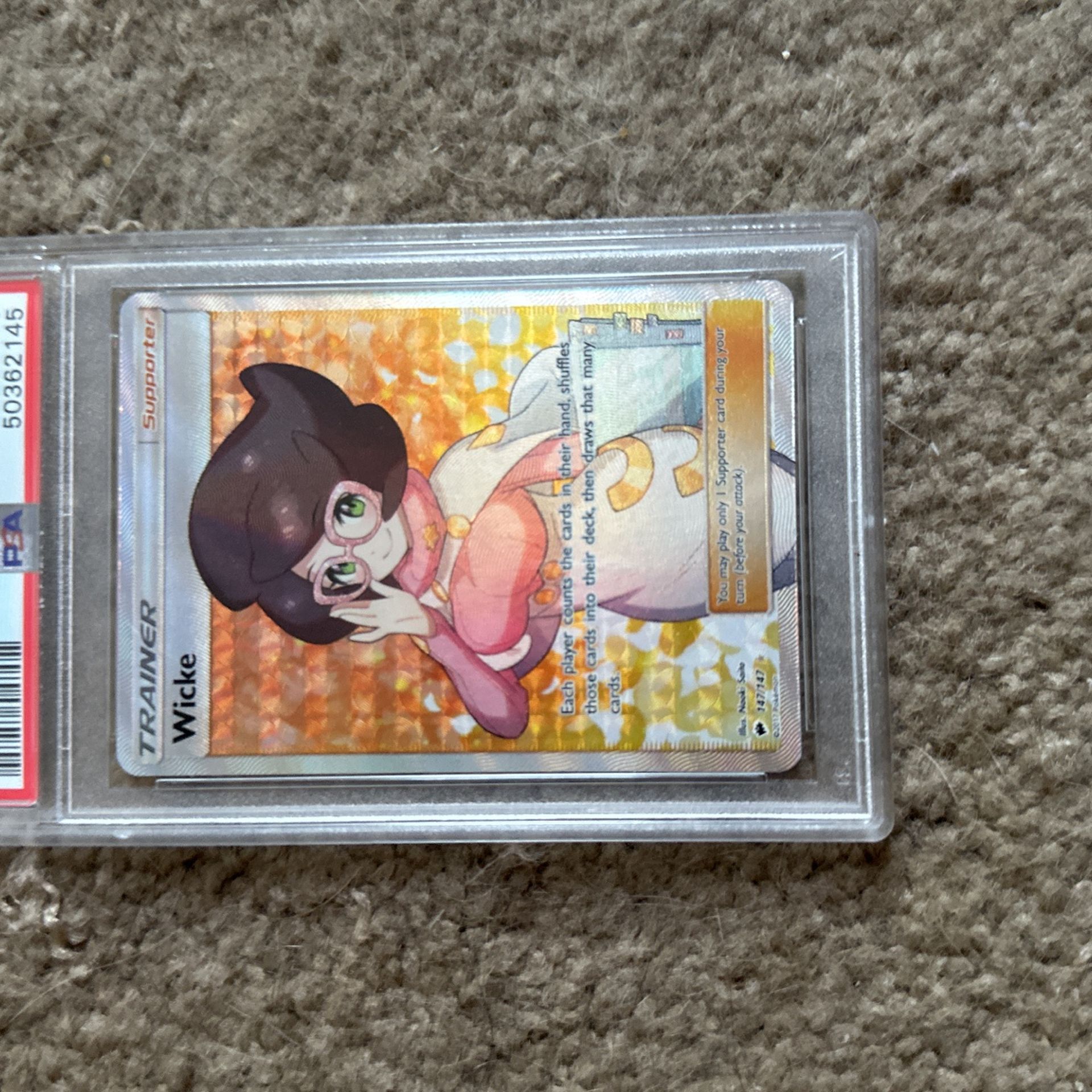 Full Art Pokemon Card Wicke Psa 10 Burning Shadows for Sale in El Cajon, CA  - OfferUp