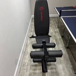 Marcy Adjustable 6 Position Utility Bench with Leg Developer and High Density Foam Padding
