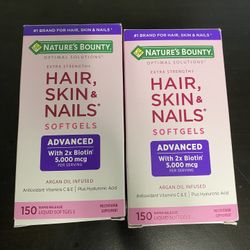 Natures bounty hair, nail and Skin- 4 Boxes