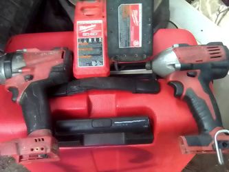 Milwaukee drill/driver ,impact drill,1 battery and charger
