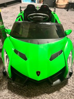 Ride-on Lamborghini Green 2 seater 12V 4WD