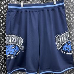 Supreme Tiger gem Basketball Shorts Navy/Blue - New