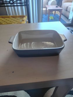 BRANDANI. Gray Ceramic Rectangular Baking Dish