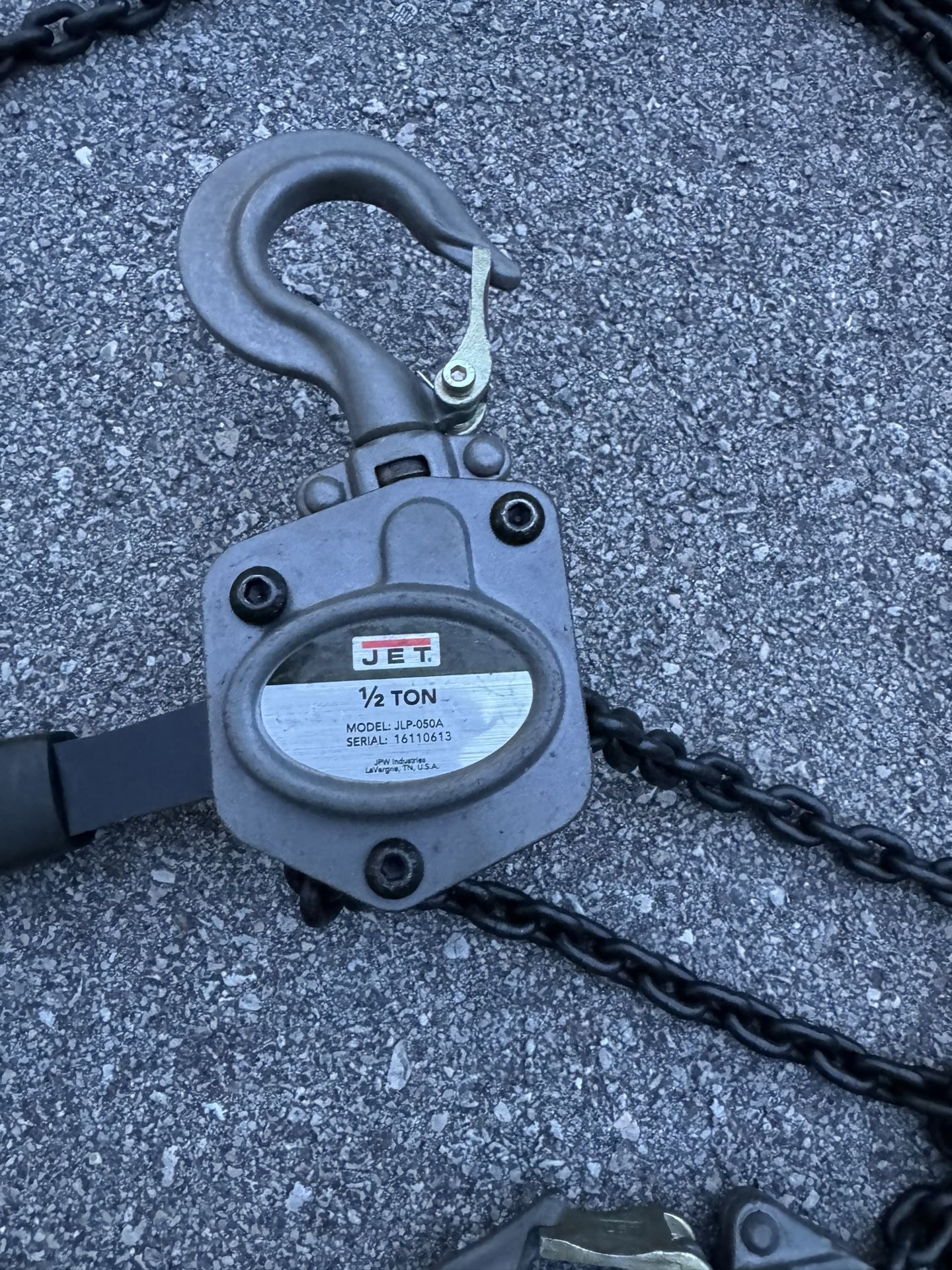 Jet 1/2 Ton Chain Hoist