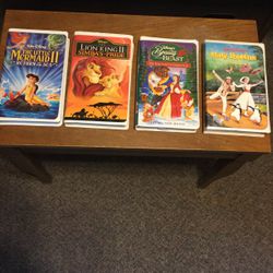 Four Walt Disney VHS Home Video Movies