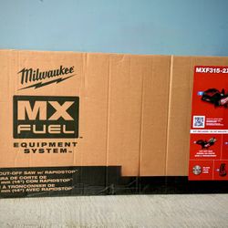 Brand new Milwaukee MX FUEL Lithium-Ion 14 in. Cut Off Saw Kit with RAPIDSTOP Brake with (2) FORGE XC8.0 Batteries & (1) MX FUEL Super Charger. It com