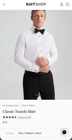 NEW Medium Tuxedo Shirt