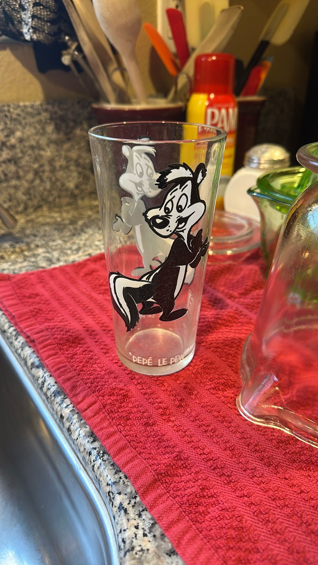 1970’s Pepe Le Pew Collectible Glass
