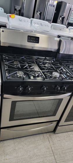 Stainless Gas Five Burners Everything Works With Warranty 