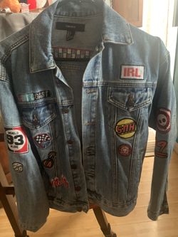 Forever 21 Denim Jacket With Patches