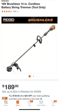 Ridgid cordless grass trimmer sale
