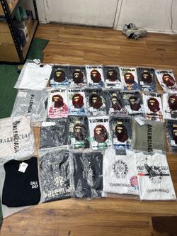 Bape tees , balenciaga tees , chrome heart tees wholesale and singles