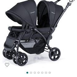 Baby Joy Double Baby Stroller