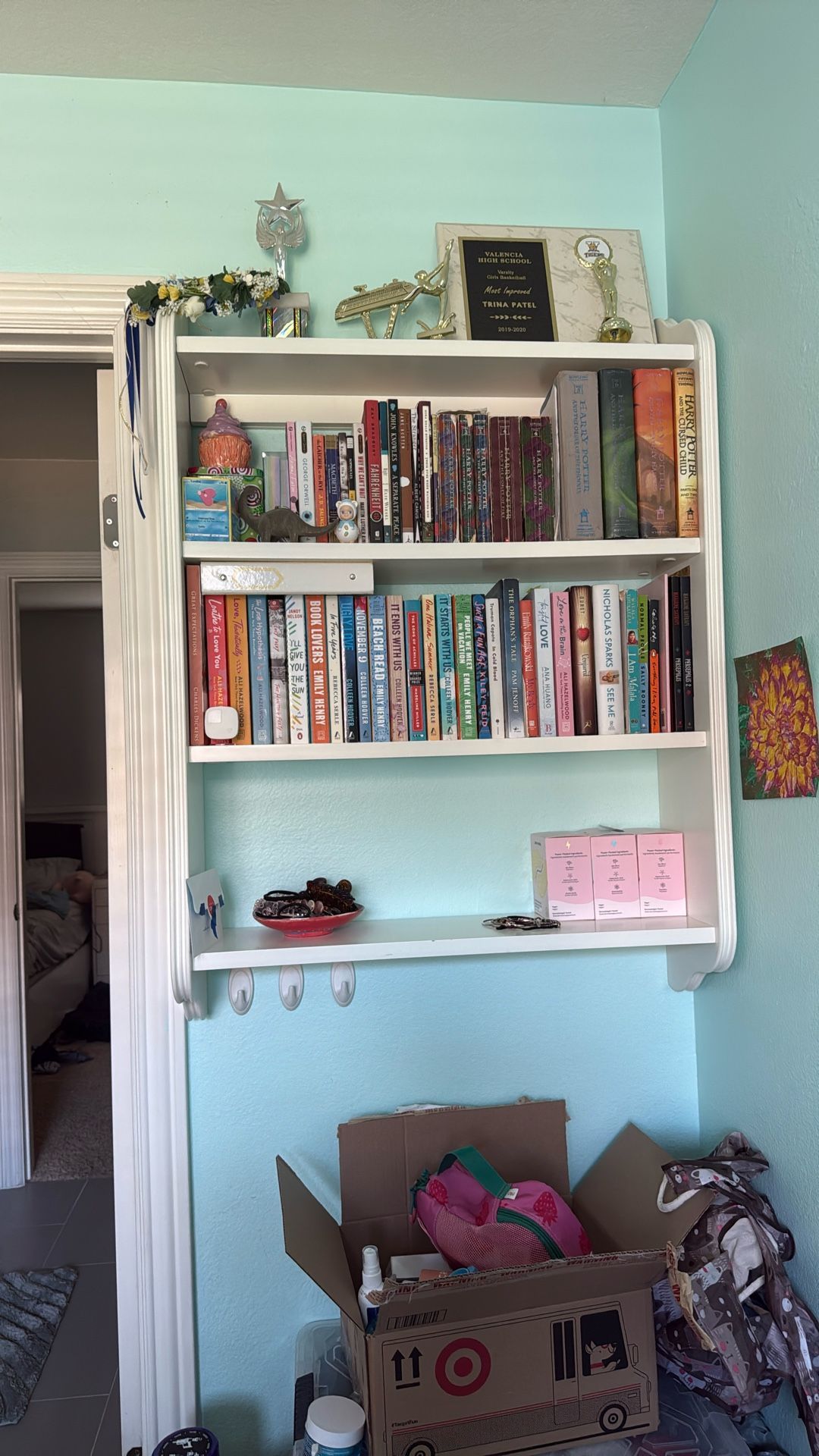 Pottery barn teen wall bookshelf