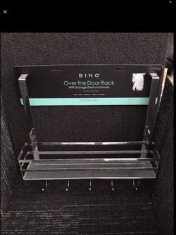 Over door storage basket with hooks