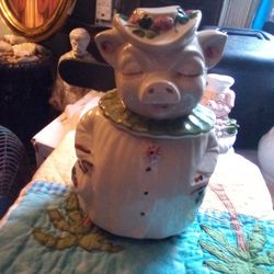 Antique Pig Cookie Jar 