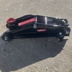 Hyper Tough 2-Ton Floor Jack Black with Wheels 4000 lbs Capacity