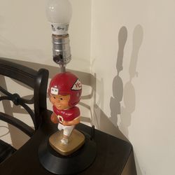Vintage Kansas City Chiefs Bobble Head Lamp 