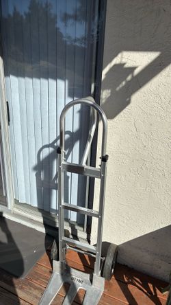Uline Loop Handle Aluminum Hand Truck - XL Nose Plate, Solid Wheels