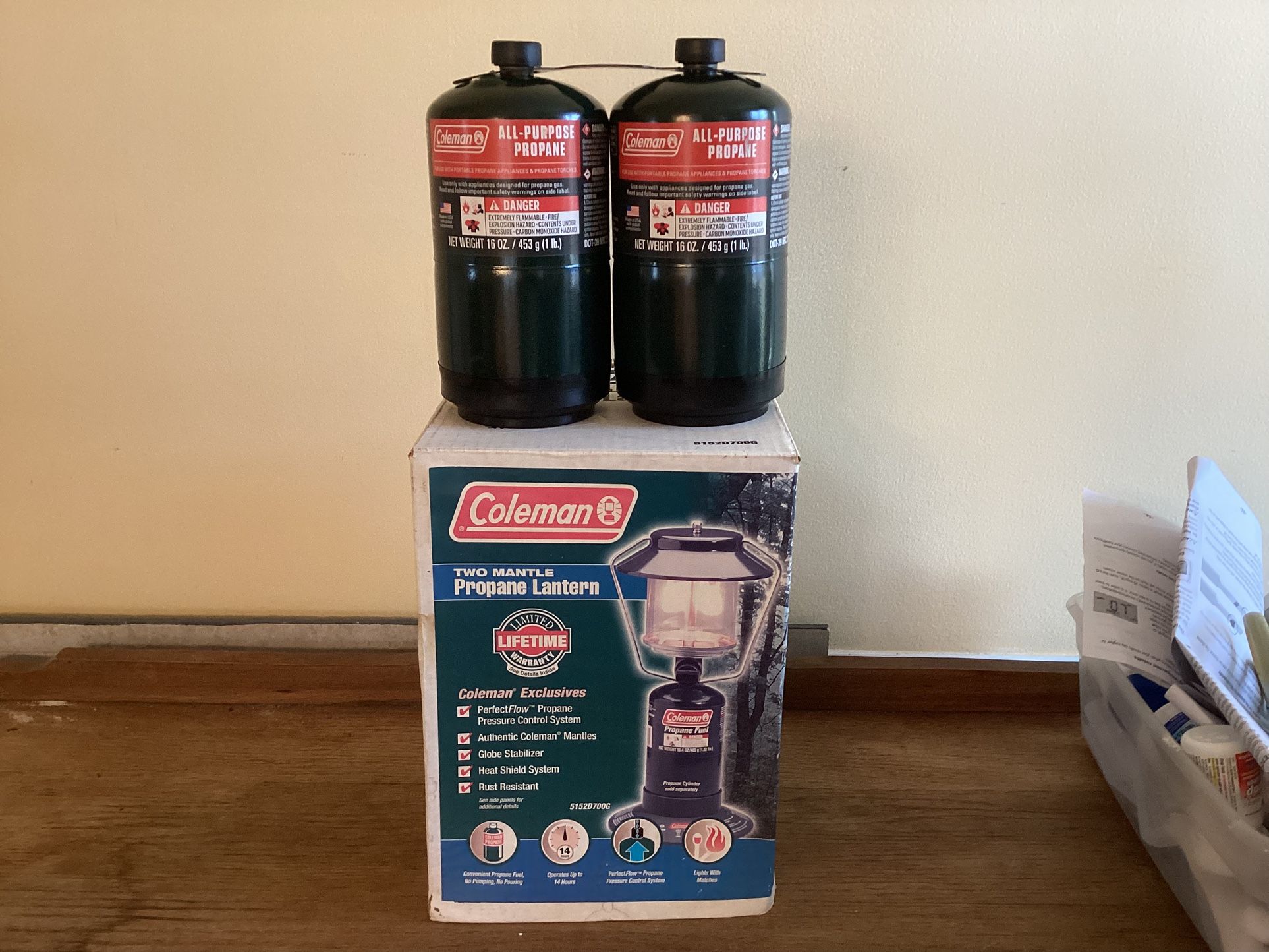 Coleman Propane Lantern.