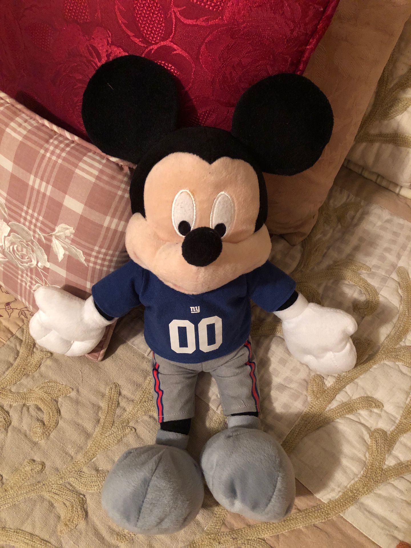 New York Giants Mickey Mouse Stuffed Animal