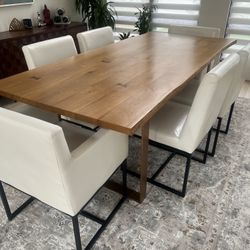 Selling Anthropologie Smoked Oak Dining Table