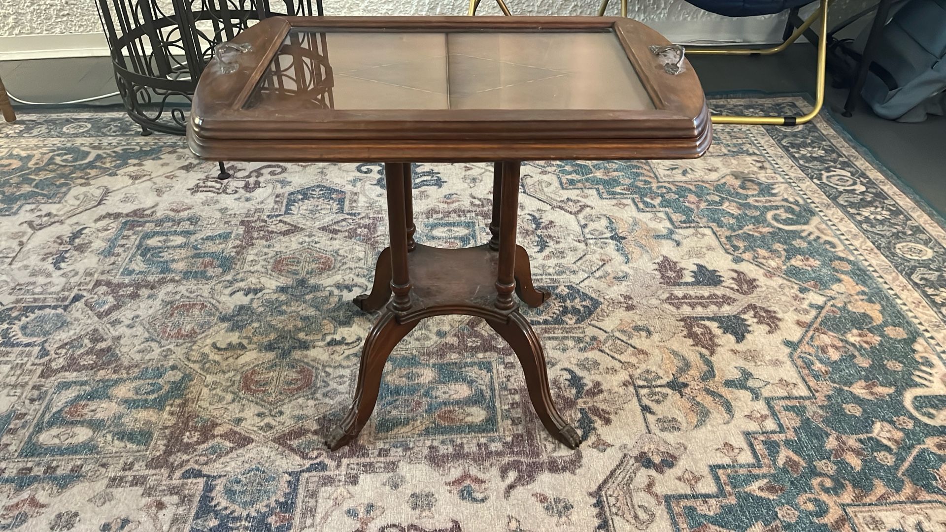 Side Table With Removable Tray