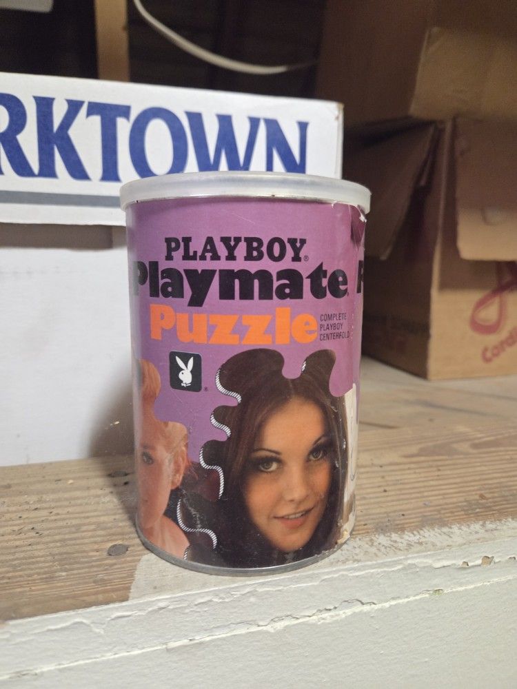 Playboy Playmate Tin With Puzzle