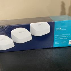 Eero 6 N010001 + 3 Extenders Q010001 Mesh Wifi Routers Wireless Dual-Band Gig