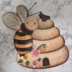 Bee Hive & Bee Wall Art Decor 