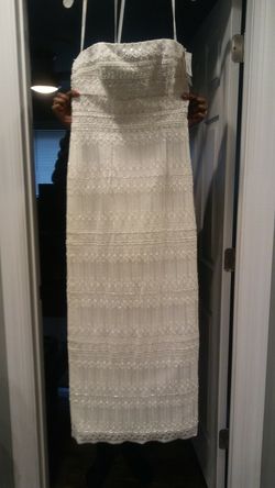 Wedding dress and shoes