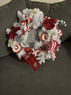 White Christmas Wreath “”Brand New””