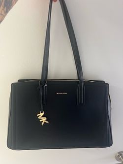 Michael Kors Black Leather Tote Bag