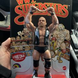 Mattel WWE Superstars JKT85 Stone Cold Steve Austin Action Figure w/ Poster