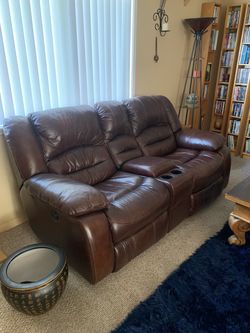 Nice Leather Recliner Sofa