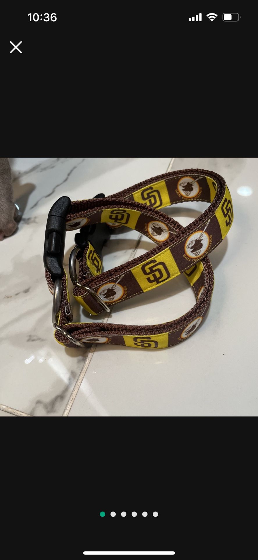 1 San Diego Padres Dog Collars One Size