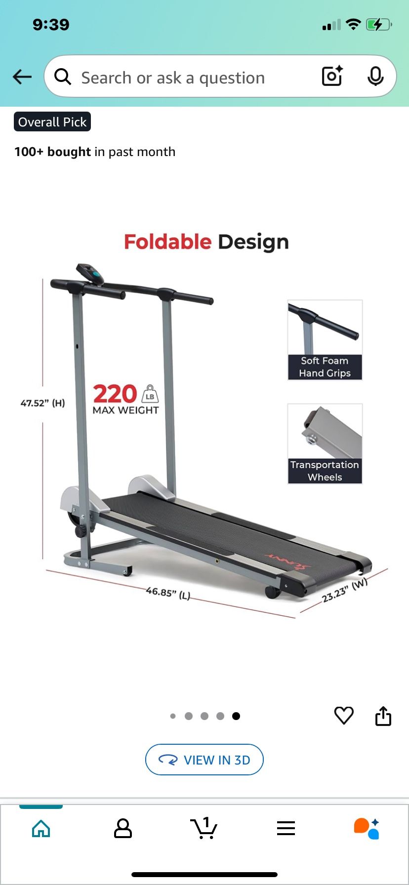 Non-Electric Treadmill / Caminadora (New)