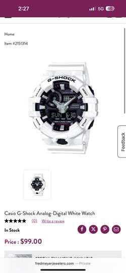 G Shock Analog Digital Watch NEW