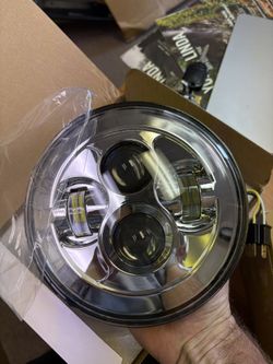 LED Jeep Headlamp Upgrade Chrome Lamps 