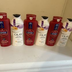 old spice and  olay body wash 