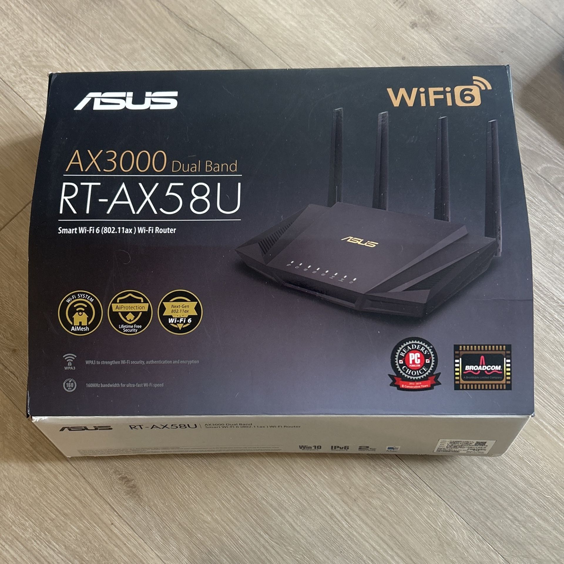 ASUS AC-3000 Dual Band Smart WiFi Router 6