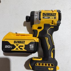 Dewalt 20v Xr 1/4 Impact Driver With Battery 5.0 Brand New (Firm Price )