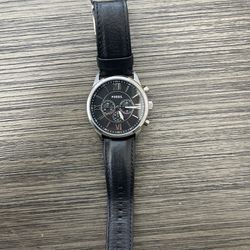 Fossil Watch With Leather Strap 