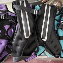 New 12lb Weighted Vest W/Reflective Stripes And Adjustable Straps - Purple Blue Or Black; $20 Each
