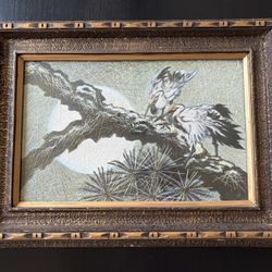 Decorative Framed Vintage String Art