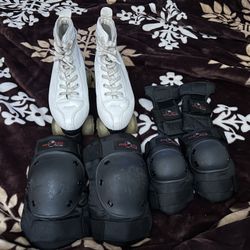 Roller Skates with Protective Gear