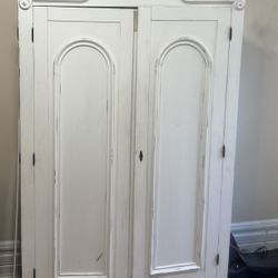 Large White Armoire 