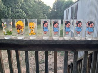 Vintage Looney Tunes Pepsi Glassses